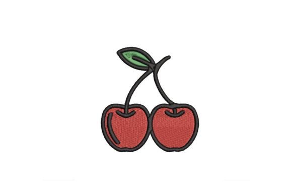 Cherries Embroidery Design