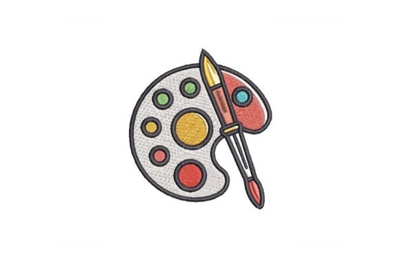Color Palette Embroidery Design