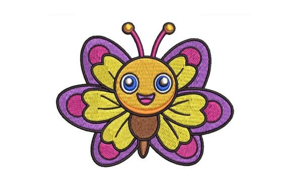 Cute Butterfly 2 Embroidery Design