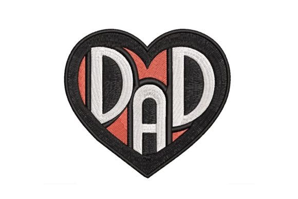 Dad Embroidery Design