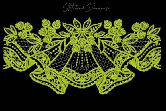 Digital Embroidery Borders of Motifs