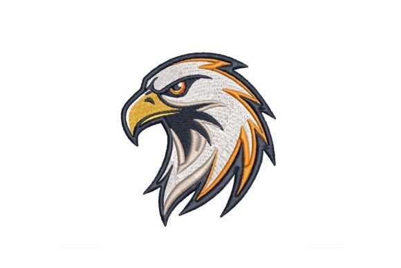 Eagle Head Embroidery Design