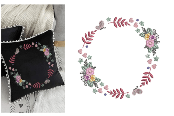 Flower Frame Embroidery Designs