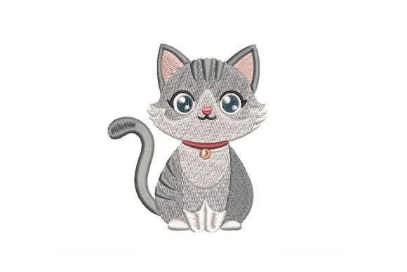 Little Cat Embroidery Design