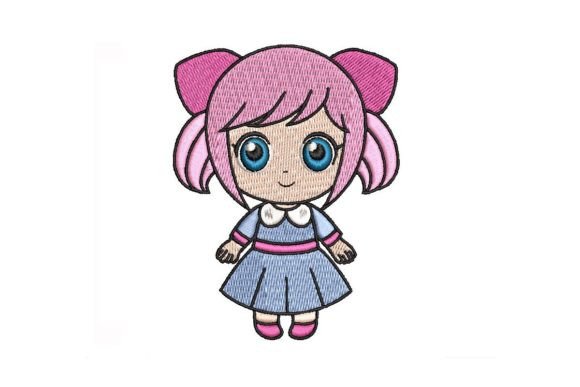 Little Girl Embroidery Design