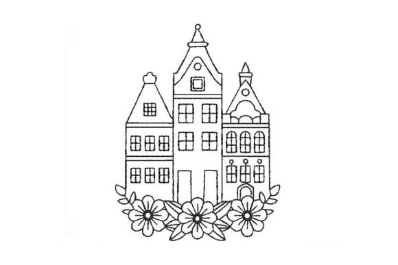 Netherlands Embroidery Design