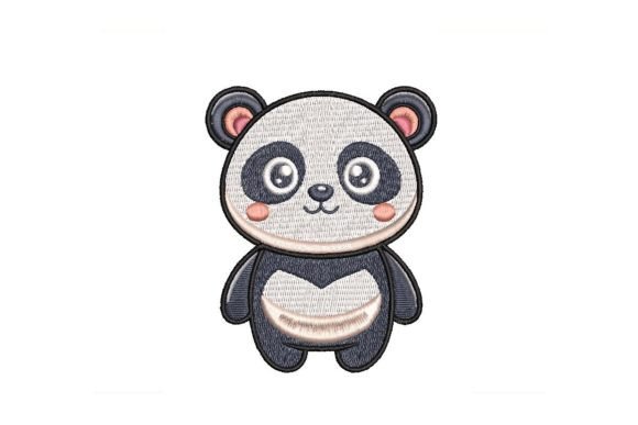 Panda Embroidery Design