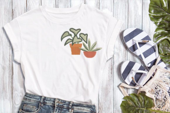 Potted Plants Embroidery