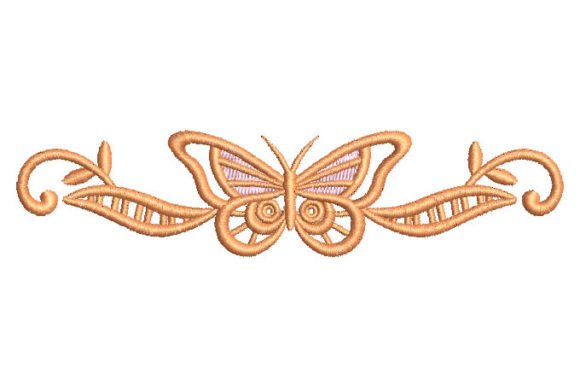 Pretty Butterfly with Decoration Embroidery